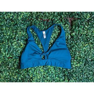 Victoria's Secret Pink Blue Open Back Sports Bra Sz XS